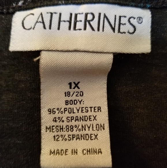 Catherines 1X Plaid Tunic Length Top - Picture 3 of 5